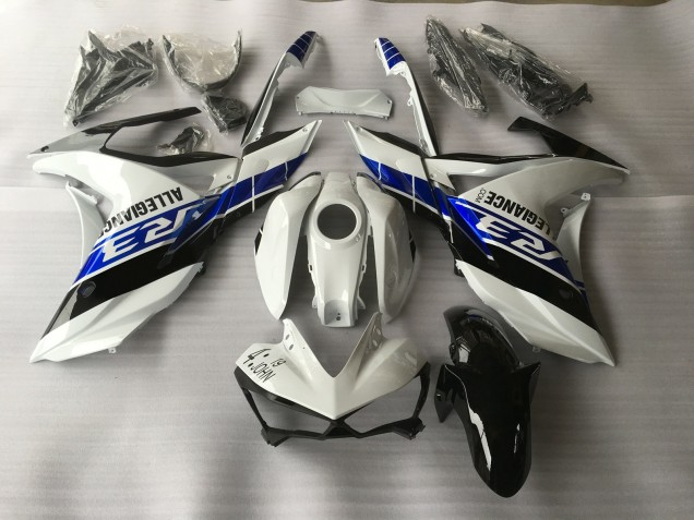 2015-2018 Bianco Blu & Nero Yamaha R3 Carena Moto 2015-2018 Bianco Blu & Nero Yamaha R3 Carena Moto