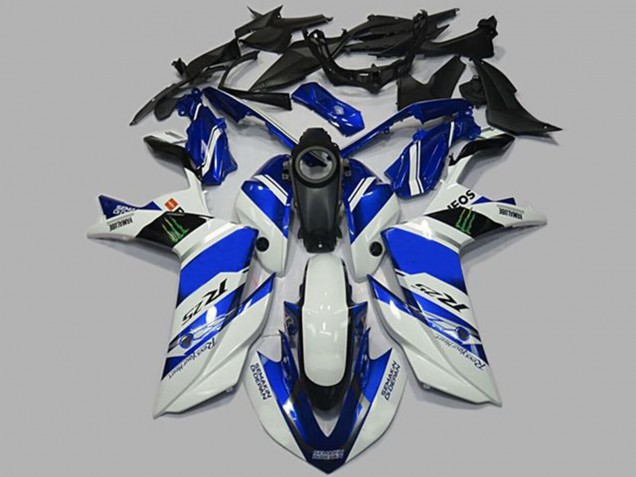2015-2018 Bianco & Blu Yamaha R3 Carena Moto 2015-2018 Bianco & Blu Yamaha R3 Carena Moto