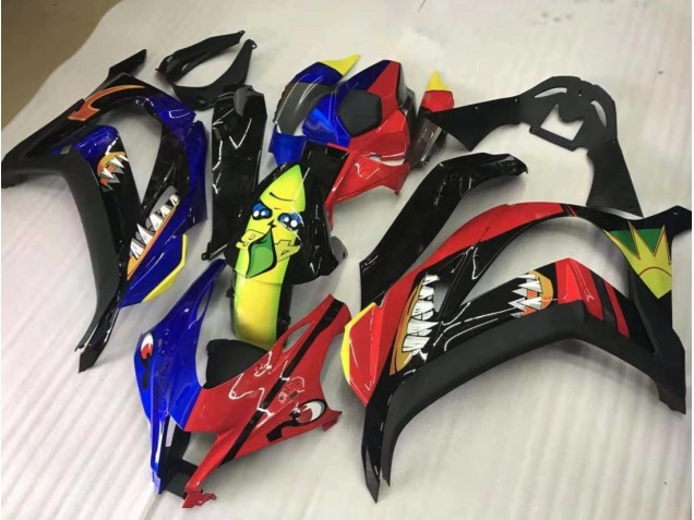 2016-2019 Condividi Rosso & Blu Kawasaki ZX10R Carena Moto 2016-2019 Condividi Rosso & Blu Kawasaki ZX10R Carena Moto