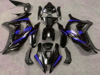 2016-2019 Satinato Nero & Blu Kawasaki ZX10R Carena Moto