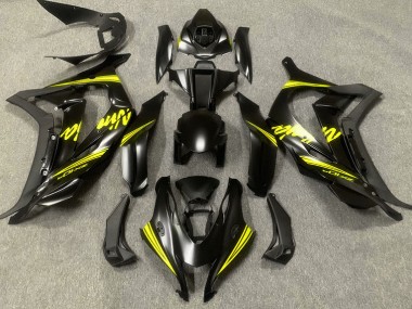 2016-2019 Satinato Nero & Giallo Kawasaki ZX10R Carena Moto