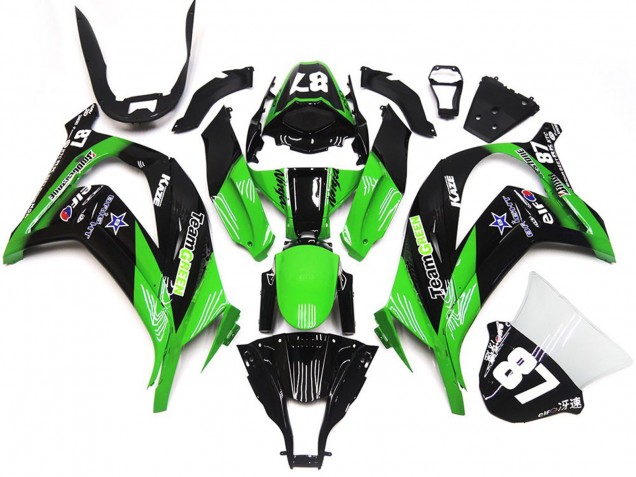 2016-2019 Verde & Nero Kawasaki ZX10R Carena Moto 2016-2019 Verde & Nero Kawasaki ZX10R Carena Moto