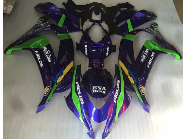 2016-2019 Verde Viola & Lucido Kawasaki ZX10R Carena Moto 2016-2019 Verde Viola & Lucido Kawasaki ZX10R Carena Moto