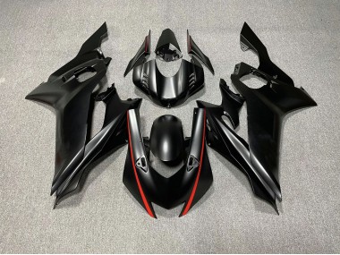 2017-2021 Accenti Neri Opachi & Rossi Yamaha R6 Carena Moto