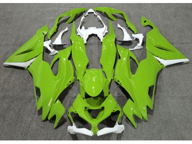 2019-2023 Verde Lucido & Bianco Kawasaki ZX6R Carena Moto