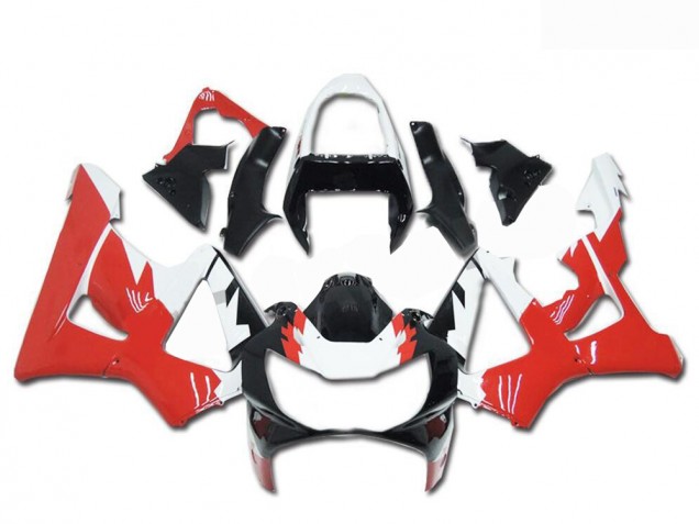 Carena Moto Honda CBR900RR 929RR 2000-2001 - Bianco Rosso Nero Lucido