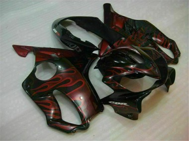 Carena Moto Honda CBR600 F4i 2004-2007 - Nero Lucido Rosso Fiamma Sconto