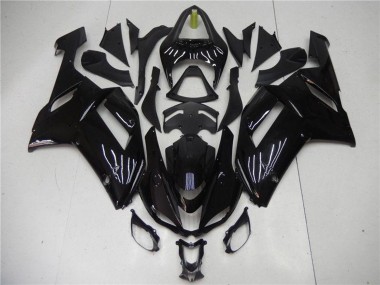 Carena Moto ABS Kawasaki ZX6R 2007-2008 - Nero Lucido Sconto