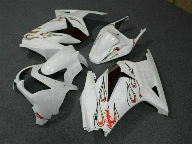 Carena Moto Kawasaki EX250 2008-2012 - Bianco Rosso