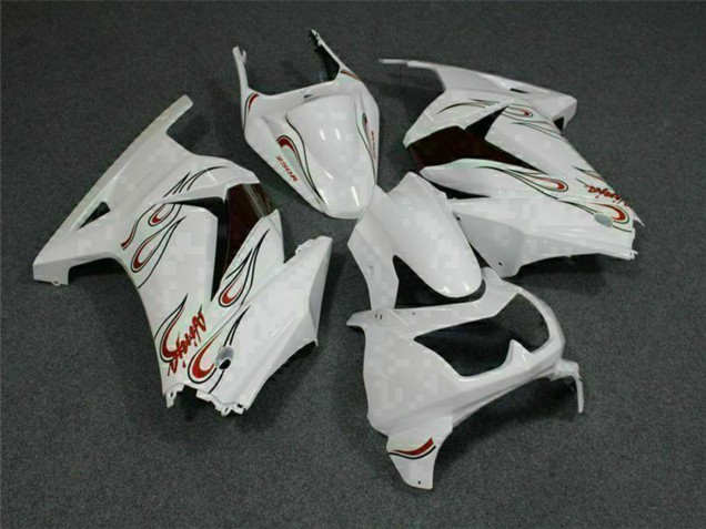 Carena Moto Kawasaki EX250 2008-2012 - Bianco Rosso
