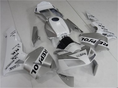 Carena Moto Honda CBR600RR 2003-2004 - Bianco Argento Nero Repsol Sconto