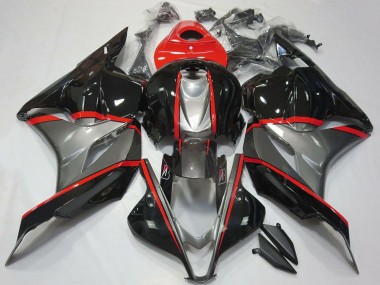 Carene Moto Honda CBR600RR 2009-2012 - Rosso Grigio Nero Lucido Sconto