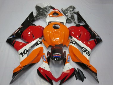 Carene Moto Honda CBR600RR 2009-2012 - Arancia Bianco Rosso Nero Lucido Repsol HRC Sconto