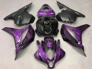 Carene Moto Honda CBR600RR 2009-2012 - Viola Nero Lucido OEM Stile Sconto