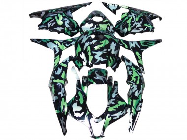 Carene Moto Honda CBR600RR 2009-2012 - Verde Grigio Camouflage Sconto