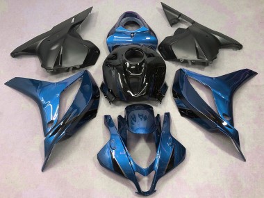 Carene Moto Honda CBR600RR 2009-2012 - Blu Nero Lucido Nero Opaco Sconto