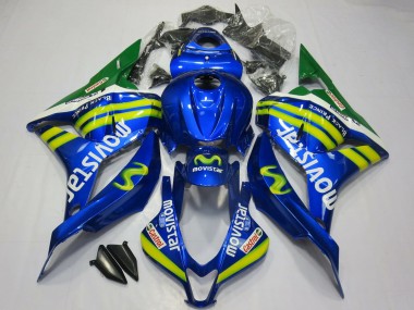 Carene Moto Honda CBR600RR 2009-2012 - Blu Verde MoviStar Sconto