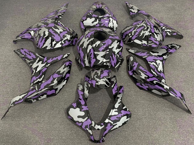 Carene Moto Honda CBR600RR 2009-2012 - Viola Argento Camouflage