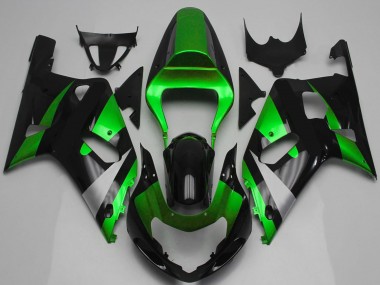Carena Moto Suzuki GSXR 600 / GSXR 750 2001-2003 - Verde Argento Nero Lucido Sconto