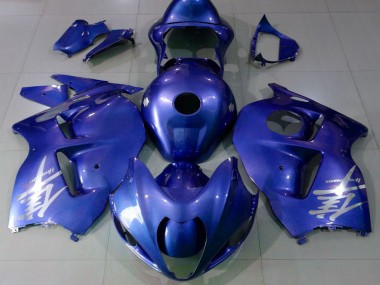 Carene Moto Suzuki GSXR 1300 1996-2007 - Lucido Blu Argento Logo Sconto