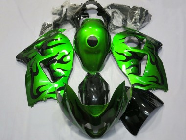 Carena Moto Suzuki GSXR 1300 1996-2007 - Verde Nero Fiamma Sconto