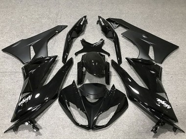 Carena Moto Kawasaki ZX6R 2009-2012 - Nero Lucido Nero Opaco Sconto