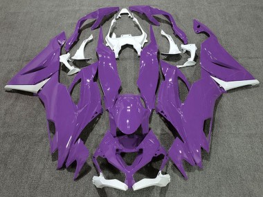 Carena Moto Kawasaki ZX6R 2019-2022 - Bianco Viola Sconto