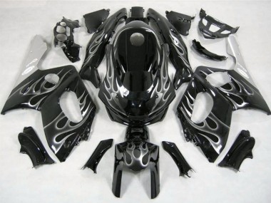 Carene Moto Yamaha YZF600R Thundercat 1996-2007 - Nero Lucido Argento Fiamma Sconto