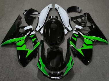 Carene Moto Yamaha YZF600R Thundercat 1996-2007 - Nero Lucido Verde Bianco Sconto