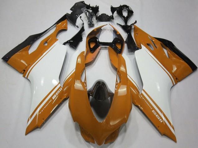 Carene Moto Ducati 1199 2011-2014 - Marrone Bianco Nero