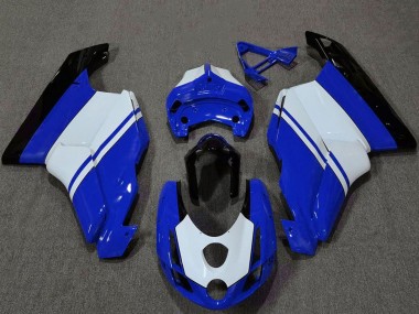 Carene Moto Ducati 749 999 2003-2004 - Bianco Blu Nero Lucido Sconto