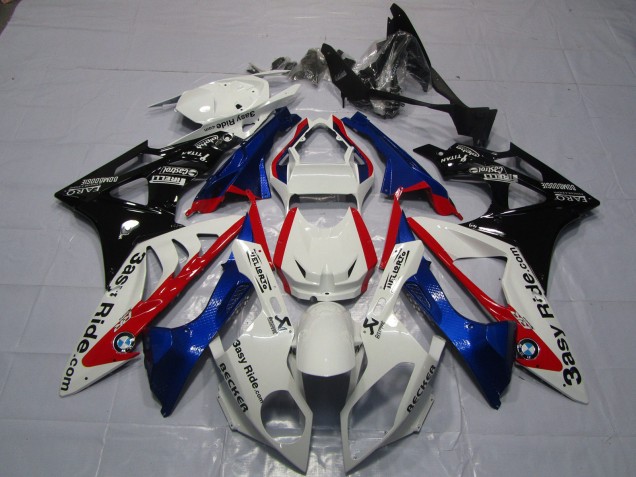Carene Moto BMW S1000RR 2009-2014 - Bianco Rosso Blu Nero Lucido Easy Ride