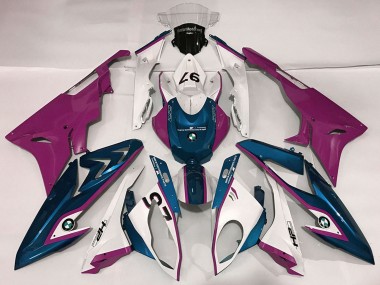 Carene Moto BMW S1000RR 2009-2014 - Bianco Viola Blu Sconto