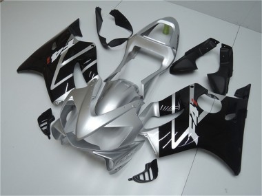 Carena Moto Honda CBR600 F4i 2001-2003 - Argento Nero Lucido Sconto