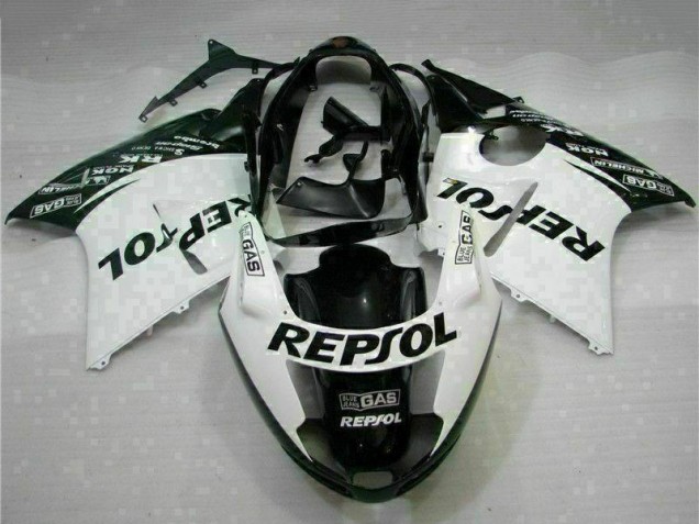 Carena Moto Honda CBR1100XX Blackbird 1996-2007 - Bianco Nero Lucido Repsol