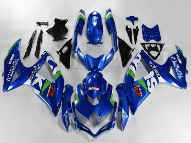Carena Moto Suzuki GSXR 600/750 2008-2010 - Blu Bianco Verde Nero Sconto