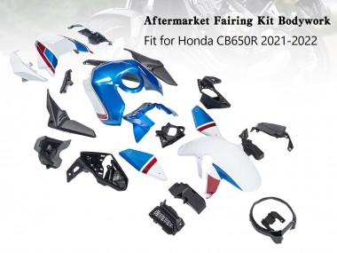 Carena Moto Honda CB650R 2019-2022 - Blu Rosso Nero Sconto