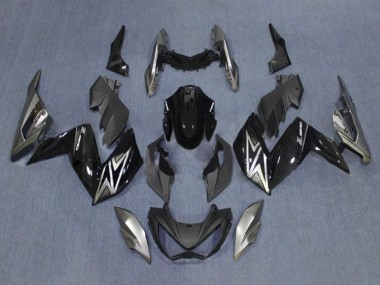 Carena Moto Kawasaki Z250/Z300 2015-2016 - Nero Lucido Argento Sconto