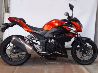 Carena Moto Kawasaki Z250/Z300 2015-2016 - Arancia Rosso Nero Opaco Sconto