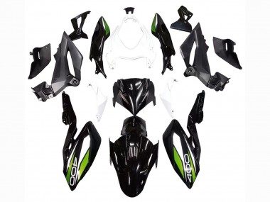 Carena Moto Kawasaki Z400 2018-2024 - Bianco Nero Lucido Verde Sconto