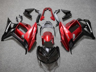 Carena Moto Kawasaki Z1000SX 2010-2016 - Rosso Nero Lucido Sconto