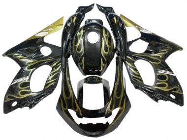 Carena Moto Yamaha YZF600R Thundercat 1996-2007 - Nero Oro Fiamma Sconto