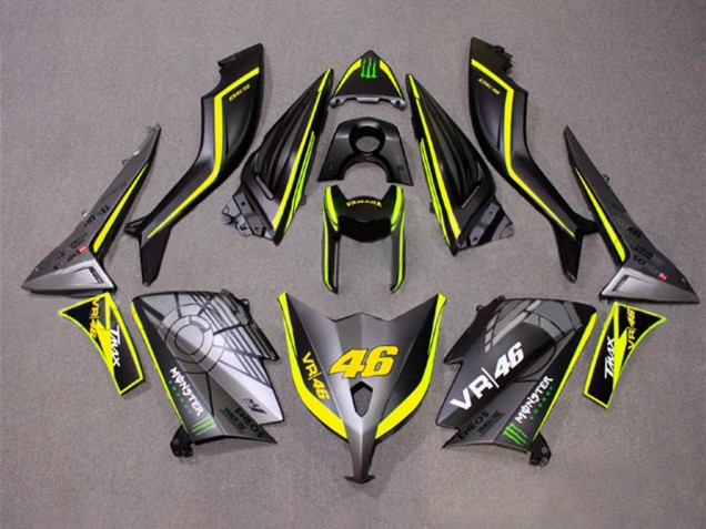 Carena Moto Yamaha TMAX530 2012-2014 - Grigio Opaco Giallo Mostro 46