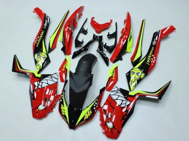 Carena Moto Yamaha XMAX300 2017-2021 - Rosso Giallo Nero Squalo 46 Sconto