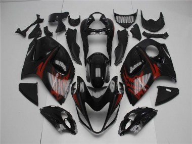 Carena Moto Suzuki GSXR 1300 Hayabusa 2008-2020 - Nero Lucido Rosso Sconto