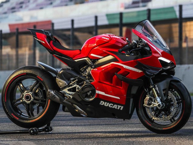 Carena Moto Ducati Panigale V4 V4S 2020-2021 - Rosso Bianco Nero