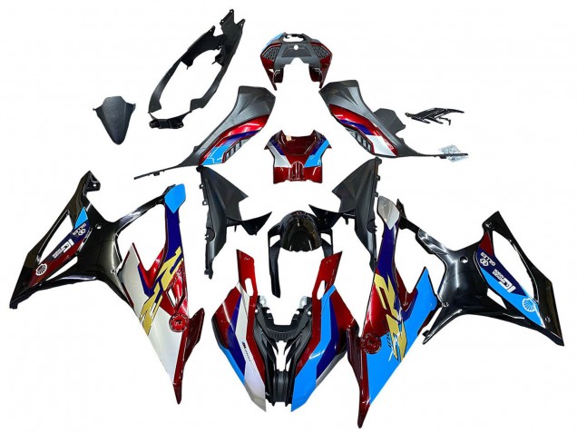 Carena Moto BMW S1000RR 2019-2022 - Bianco Blu Rosso Nero