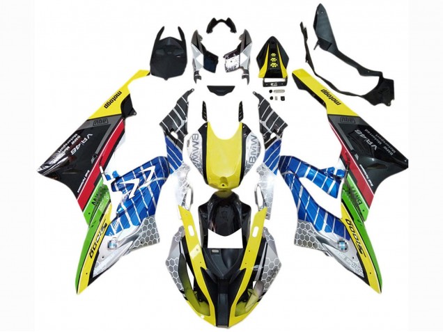 Carena Moto BMW S1000RR 2017-2018 - Giallo Blu Rosso Verde Nero VR