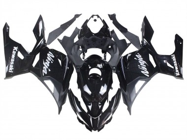 Carena Moto Kawasaki Ninja 400 2018-2024 - Nero Lucido Nero Opaco Bianco Decals Sconto
