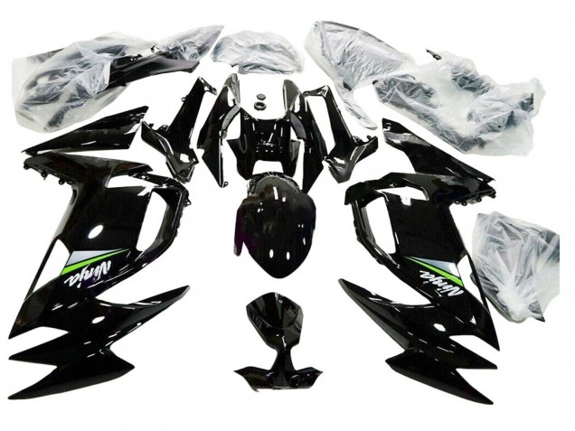 Carene Moto Kawasaki Ninja 650 EX650 2020-2026 - Nero Lucido Verde